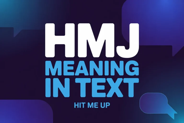HMJ Meaning in Text