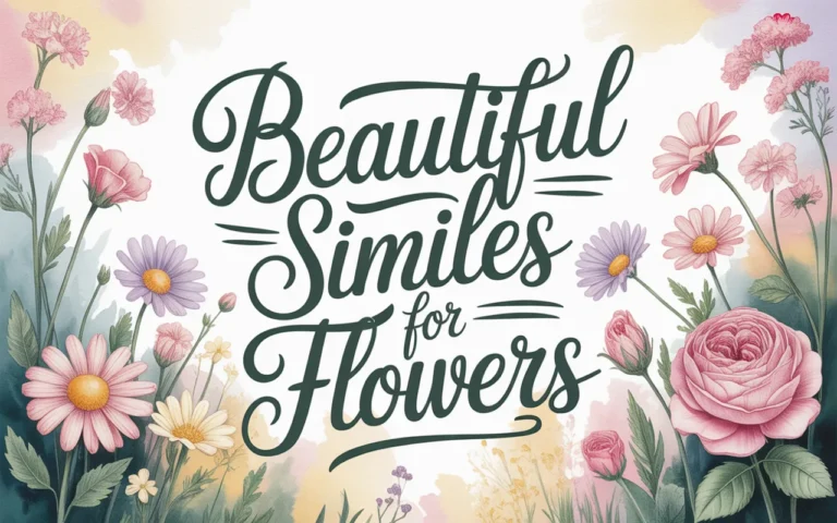 Beautiful Similes for Flowers