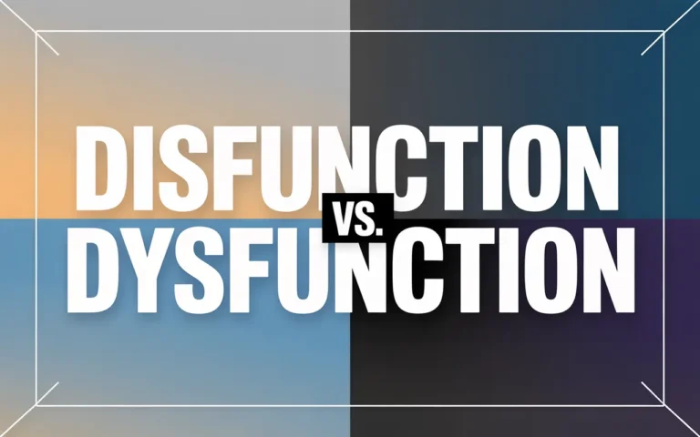 Disfunction vs. Dysfunction
