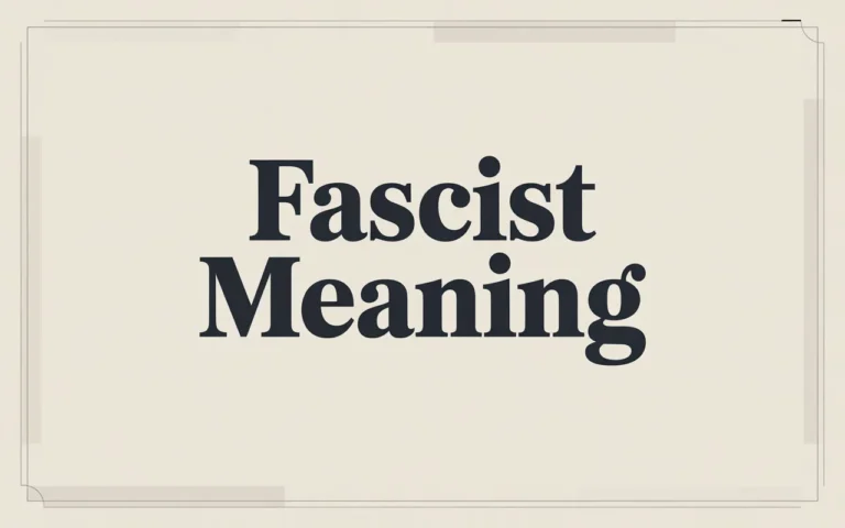 Fascist Meaning