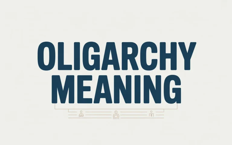 Oligarchy Meaning