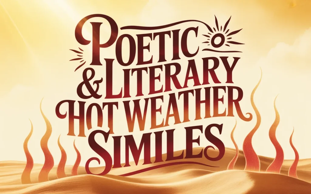 Poetic & Literary Hot Weather Similes