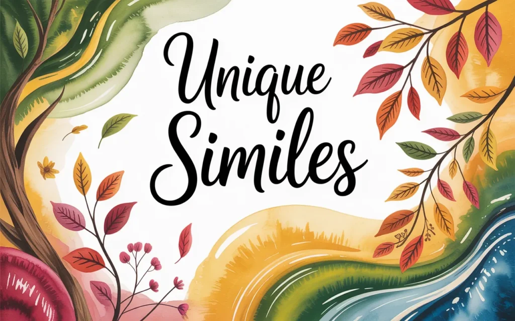 Unique Similes Inspired by Nature and Colors