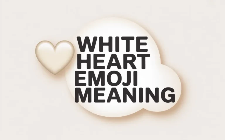 White Heart Emoji Meaning
