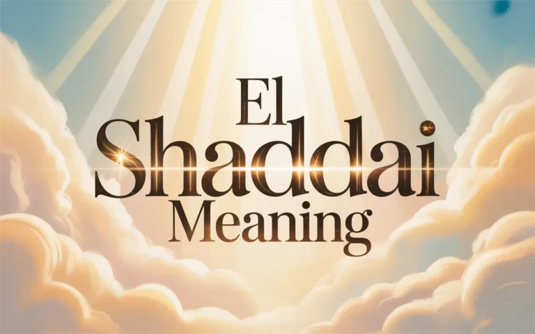 El Shaddai Meaning