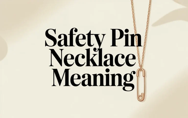 Safety Pin Necklace Meaning