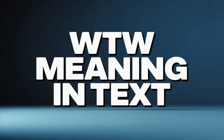 WTW Meaning in Text