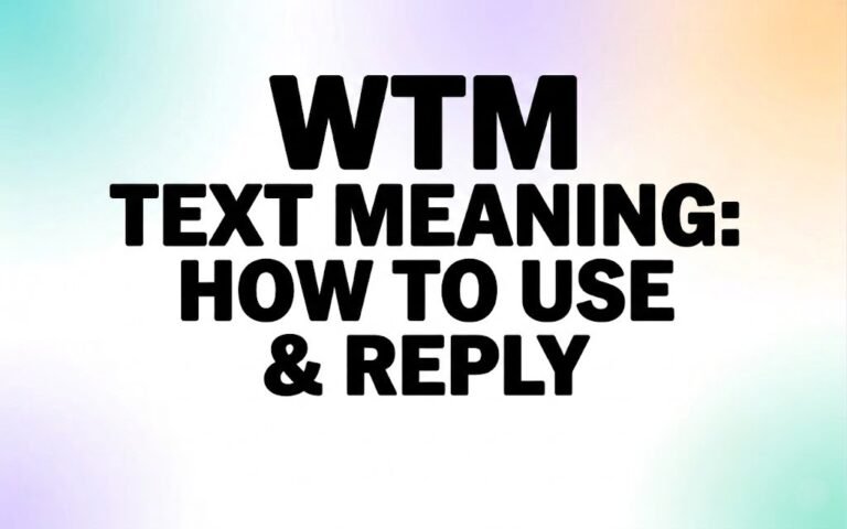 WTM Text Meaning How to Use & Reply