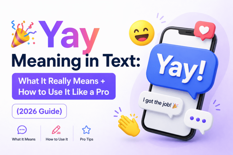 🎉 Yay Meaning in Text: What It Really Means + How to Use It Like a Pro (2026 Guide)