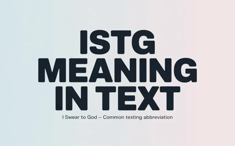 istg meaning in text